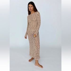 Zara long crochet knit dress- limited edition